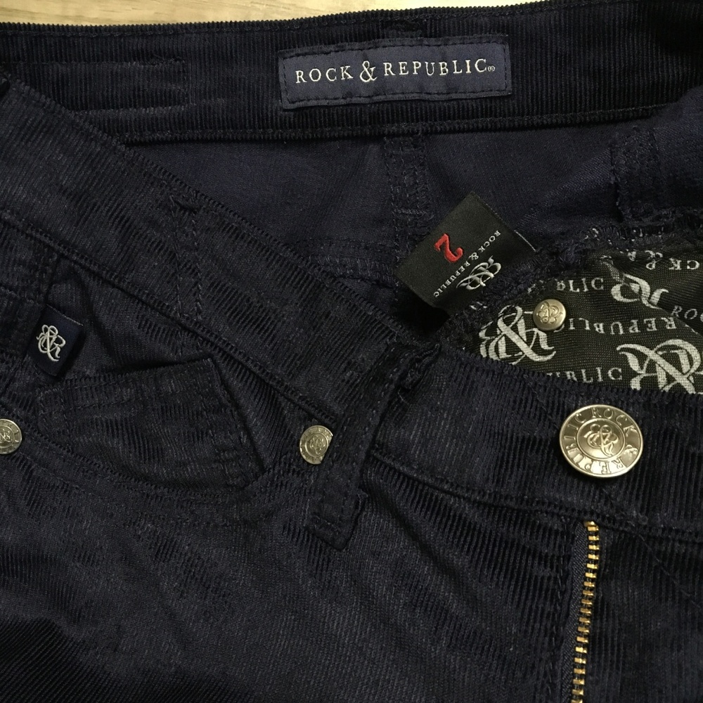 Rock & Republic Pants Women's 2 Skinny Corduroy - Picture 5 of 5